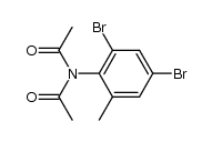 2,4-Dibromo-6-methoxydiacetanilide Structure