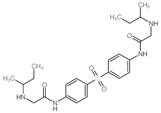 ACETANILIDE, 4,4-SULFONYLBIS(2-(sec-BUTYLAMINO)- Structure