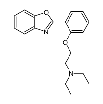 2-[o-[2-(Diethylamino)ethoxy]phenyl]benzoxazole结构式
