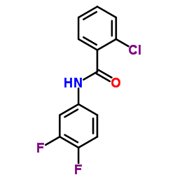 2-Chloro-N-(3,4-difluorophenyl)benzamide结构式