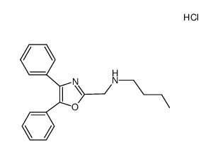 butyl-(4,5-diphenyl-oxazol-2-ylmethyl)-amine, monohydrochloride结构式