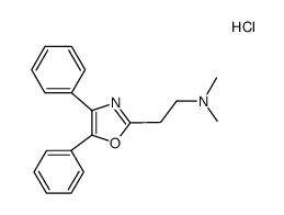 [2-(4,5-diphenyl-oxazol-2-yl)-ethyl]-dimethyl-amine, monohydrochloride Structure