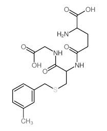 Glycine, N-[N-L-g-glutamyl-S-[(3-methylphenyl)methyl]-L-cysteinyl]-(9CI)结构式