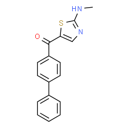 [1,1'-BIPHENYL]-4-YL[2-(METHYLAMINO)-1,3-THIAZOL-5-YL]METHANONE structure