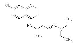 Butanal,3-[(7-chloro-4-quinolinyl)amino]-, 2,2-diethylhydrazone结构式