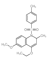 4-ethoxy-6-methoxy-2-methyl-1-(4-methylphenyl)sulfonyl-2H-quinoline structure