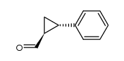 (1S,2S)-2-phenylcyclopropane-1-carbaldehyde结构式