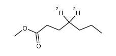 methyl heptanoate-4,4-d2结构式