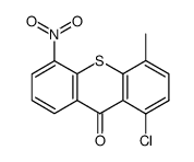 1-chloro-4-methyl-5-nitro-9H-thioxanthen-9-one结构式