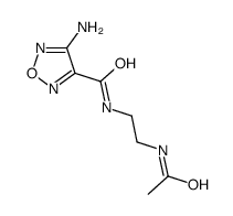 N-[2-(Acetylamino)ethyl]-4-amino-1,2,5-oxadiazole-3-carboxamide结构式