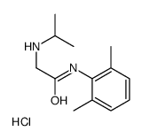 N-(2,6-二甲基苯基)-2-(异丙基氨基)乙酰胺盐酸盐(利多卡因杂质)结构式