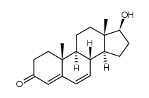 6-Dehydrotesterone Structure