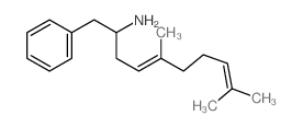 Benzeneethanamine, a-(3,7-dimethyl-2,6-octadien-1-yl)- structure