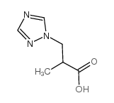 2-甲基-3-(1H-1,2,4-三唑-1-基)丙酸结构式