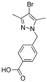 4-(4-BROMO-3,5-DIMETHYL-PYRAZOL-1-YLMETHYL)-BENZOIC ACID structure