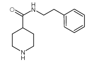 n-(2-phenylethyl)piperidine-4-carboxamide结构式