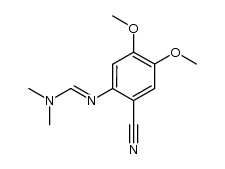 N'-(2-cyano-4,5-dimethoxy-phenyl)-N,N-dimethyl-formamidine结构式