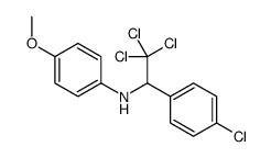 4-methoxy-N-[2,2,2-trichloro-1-(4-chlorophenyl)ethyl]aniline结构式