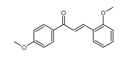 (E)-1-(4-methoxyphenyl)-3-(2-methoxyphenyl)prop-2-en-1-one结构式