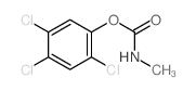 Phenol,2,4,5-trichloro-, 1-(N-methylcarbamate) Structure