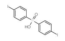 bis(4-iodophenyl)phosphinic acid structure