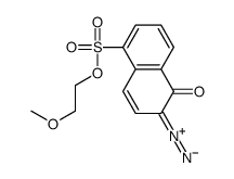 2-methoxyethyl 6-diazo-5,6-dihydro-5-oxonaphthalene-1-sulphonate结构式