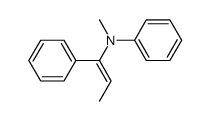 1-(N-Methylanilino)-1-phenylpropen Structure