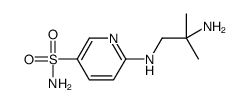 6-[(2-amino-2-methylpropyl)amino]pyridine-3-sulfonamide结构式