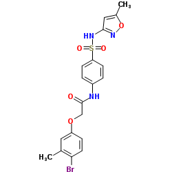 2-(4-Bromo-3-methylphenoxy)-N-{4-[(5-methyl-1,2-oxazol-3-yl)sulfamoyl]phenyl}acetamide Structure