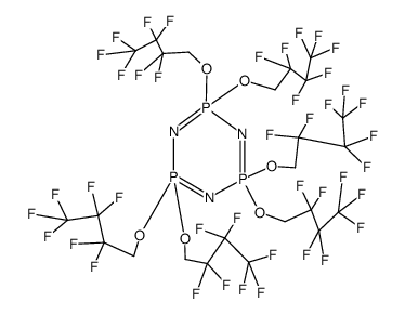 2,2,4,4,6,6-hexakis-(2,2,3,3,4,4,4-heptafluoro-butoxy)-2λ5,4λ5,6λ5-cyclotriphosphazene结构式