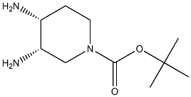 顺式-1-boc-3,4-二氨基哌啶结构式