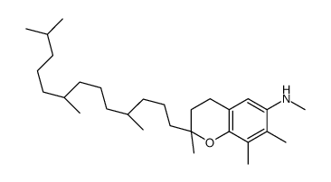 (2R)-N,2,7,8-tetramethyl-2-[(4R,8R)-4,8,12-trimethyltridecyl]-3,4-dihydrochromen-6-amine结构式
