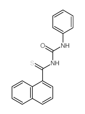 1-Naphthalenecarbothioamide,N-[(phenylamino)carbonyl]-结构式