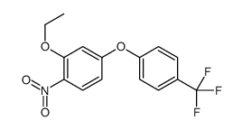 2-ethoxy-1-nitro-4-[4-(trifluoromethyl)phenoxy]benzene结构式