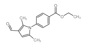 4-(3-FORMYL-2,5-DIMETHYL-PYRROL-1-YL)-BENZOIC ACID ETHYL ESTER Structure