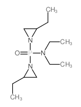 N-bis(2-ethylaziridin-1-yl)phosphoryl-N-ethyl-ethanamine structure