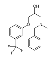 1-(benzylmethlamino)-3-(alpha,alpha,alpha-trifluoro-3-tolyl)oxy-2-propanol结构式