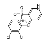 4-(2,3-dichloroanilino)pyridine-3-sulfonamide结构式