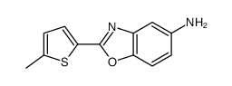2-(5-methylthiophen-2-yl)-1,3-benzoxazol-5-amine结构式