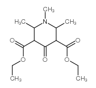 1,2,6-Trimethyl-4-oxo-piperidine-3,5-dicarboxylic acid diethyl ester结构式