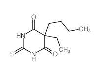 5-butyl-5-ethyl-2-sulfanylidene-1,3-diazinane-4,6-dione structure
