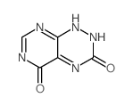 Pyrimido[5,4-e]-1,2,4-triazine-3,5-dione, 1,2-dihydro- Structure