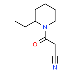 Piperidine, 1-(cyanoacetyl)-2-ethyl- (9CI) structure