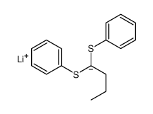 lithium,1-phenylsulfanylbutylsulfanylbenzene Structure