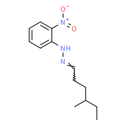 Hexanal, 4-methyl-, (2-nitrophenyl)hydrazone structure