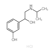 3-HYDROXY-α-ISOPROPYLAMINOMETHYL-BENZYL ALCOHOL HYDROCHLORIDE Structure