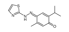 5-methyl-2-propan-2-yl-4-(1,3-thiazol-2-ylhydrazinylidene)cyclohexa-2,5-dien-1-one结构式