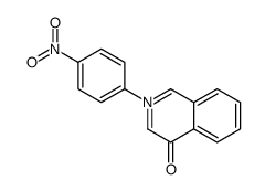 2-(4-nitrophenyl)isoquinolin-2-ium-4-olate结构式