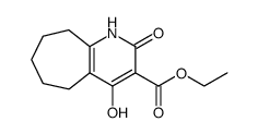 2,4-dihydroxy-6,7,8,9-tetrahydro-5H-cyclohepta[b]pyridine-3-carboxylic acid ethyl ester Structure