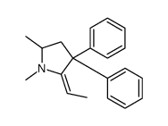 Pyrrolidine, 2-ethylidene-1,5-dimethyl-3,3-diphenyl-结构式